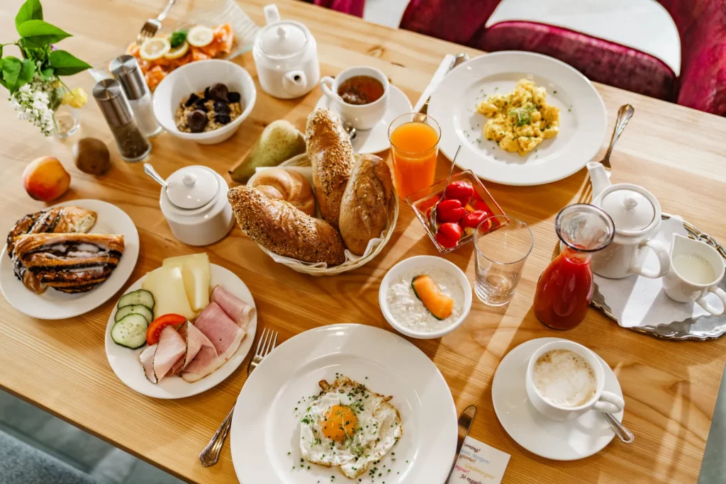 Frühstück im Naturhotel Lärchenhof in Ramsau am Dachstein