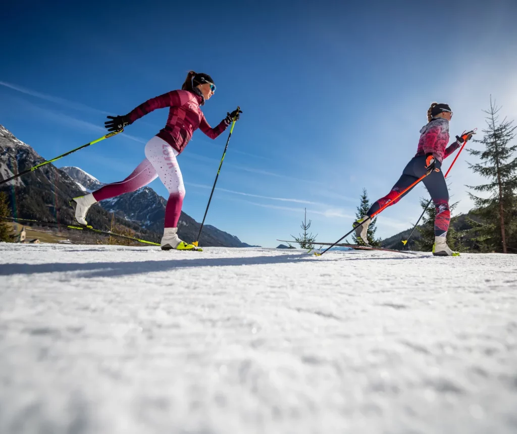 Langläufer beim Langlauf in Ramsau