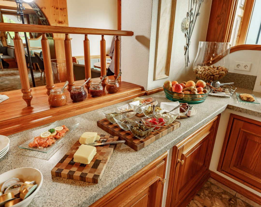 Frühstücksbuffet im Naturhotel Lärchenhof
